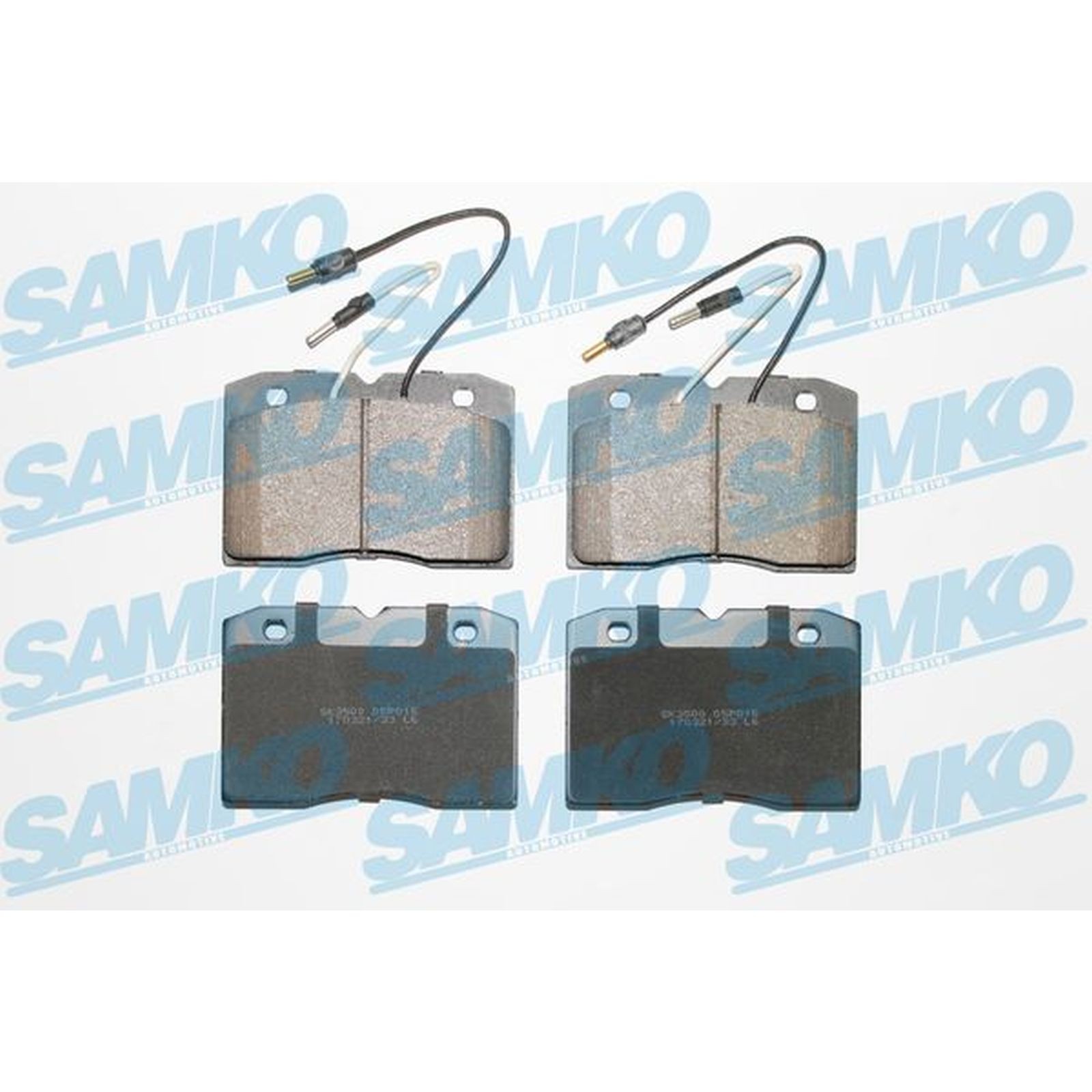 1x ORIGINAL® SAMKO Bremsbelagsatz, Scheibenbremse Vorne für Renault MASTER I