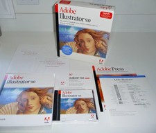 Adobe Illustrator 9 Upgrade for Macintosh software complete in big box