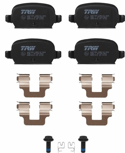 TRW Bremsbelag Satz FüR Opel Tigra Twintop X04 Corsa C X01 00-10 93176117-image