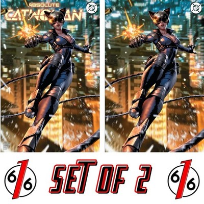   ABSOLUTE CATWOMAN #1 DERRICK CHEW Trade & Virgin Variant AB Set LTD 1000