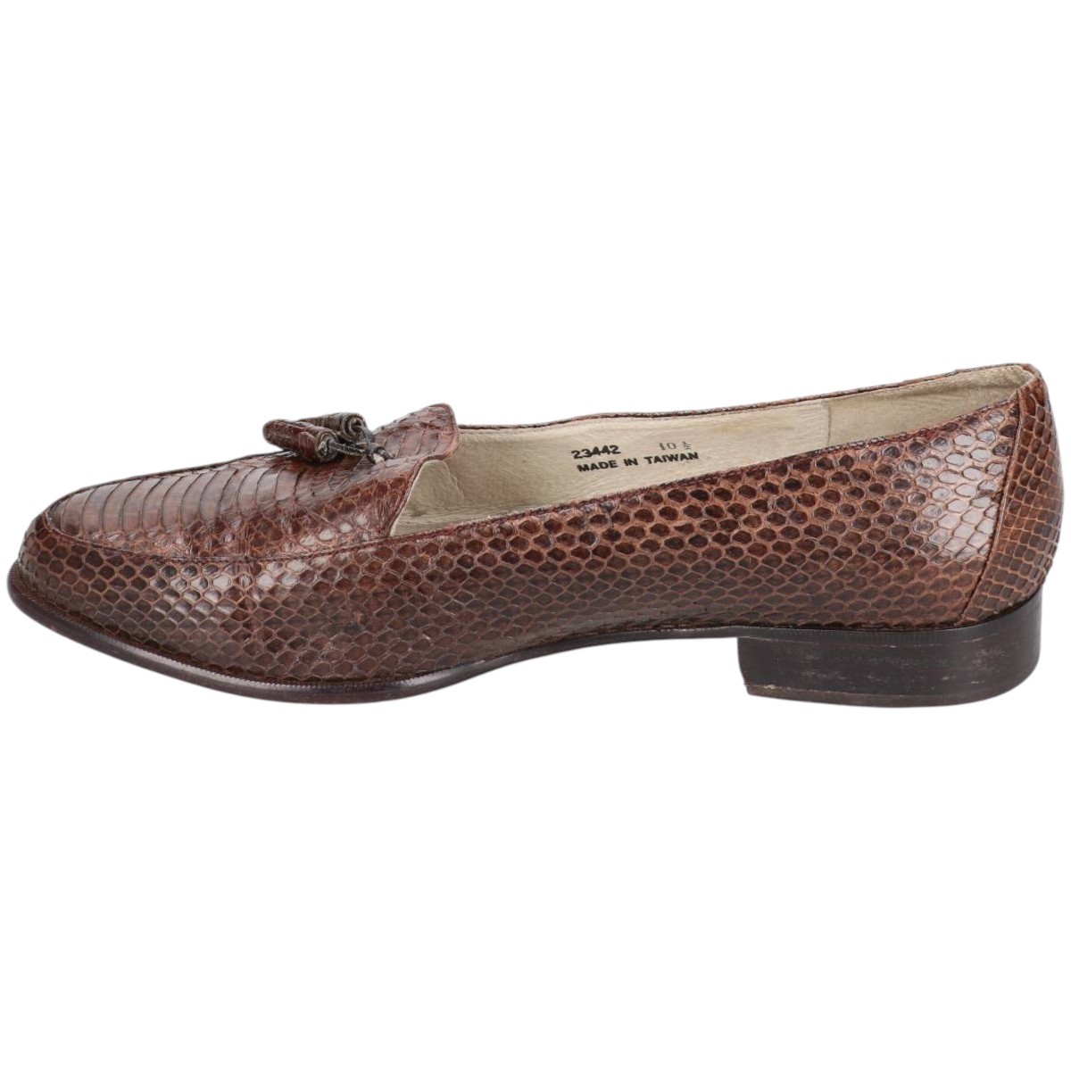 Stacy Adams Snake Print Python Pattern Tassel Loa… - image 7