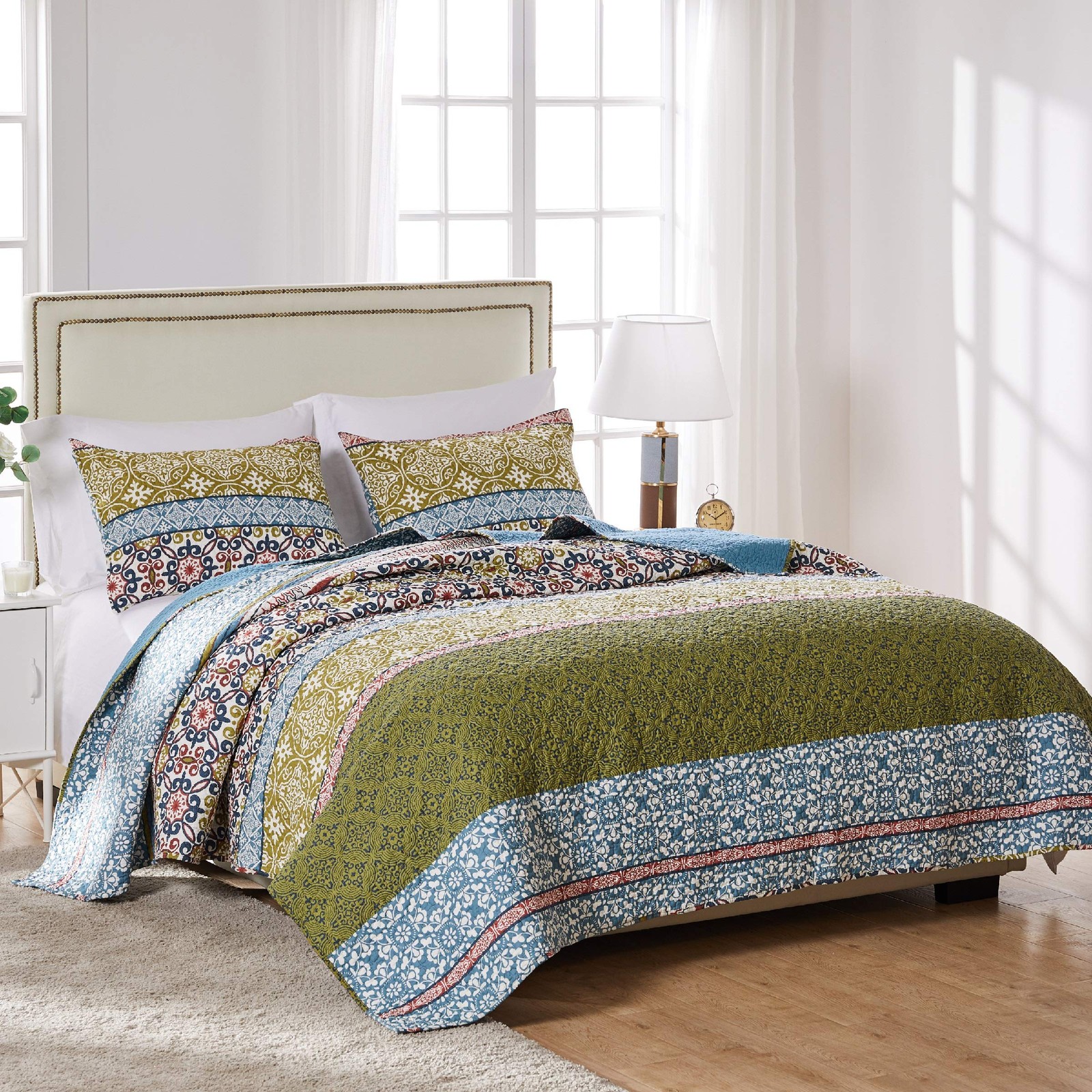 Full Queen Quilt And Pillow Shams Cotton\n\n