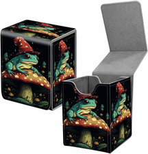 Card Deck Box for Trading Cards, MTG Commander Deck Box Fits 100 Single Sleeved