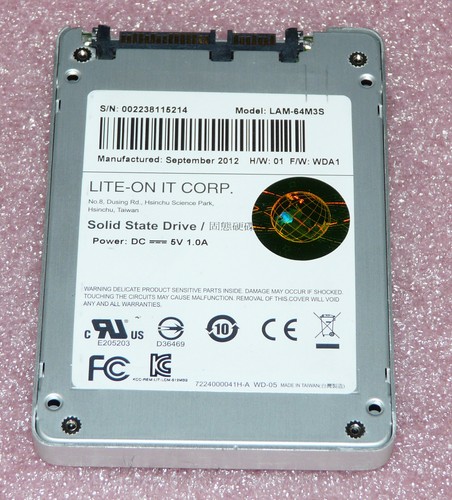 64GB Lite-On LAM-64M3S Solid State Drive SSD SATAIII 6Gb/s Festplatte 6,3cm/2,5"