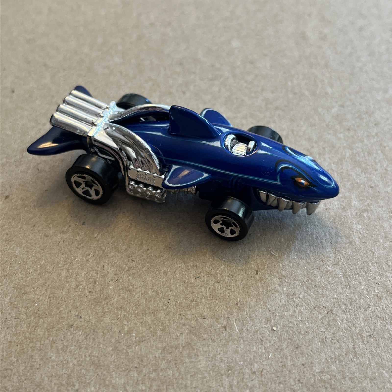 VTG Rare 1986 Hot Wheels SHARKRUISER (Shark Cruiser) Blue 1:64 Made In Malaysia