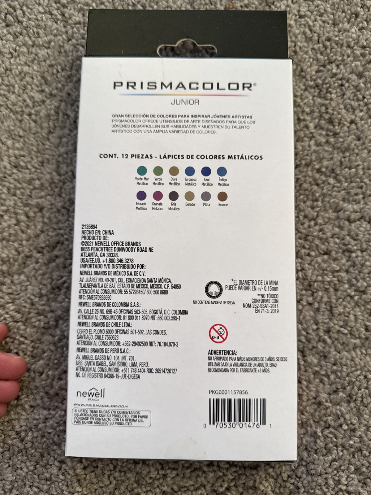 Prismacolor Metallic Colored Pencils Set, Pack of 12 count Metallic Colors NEW