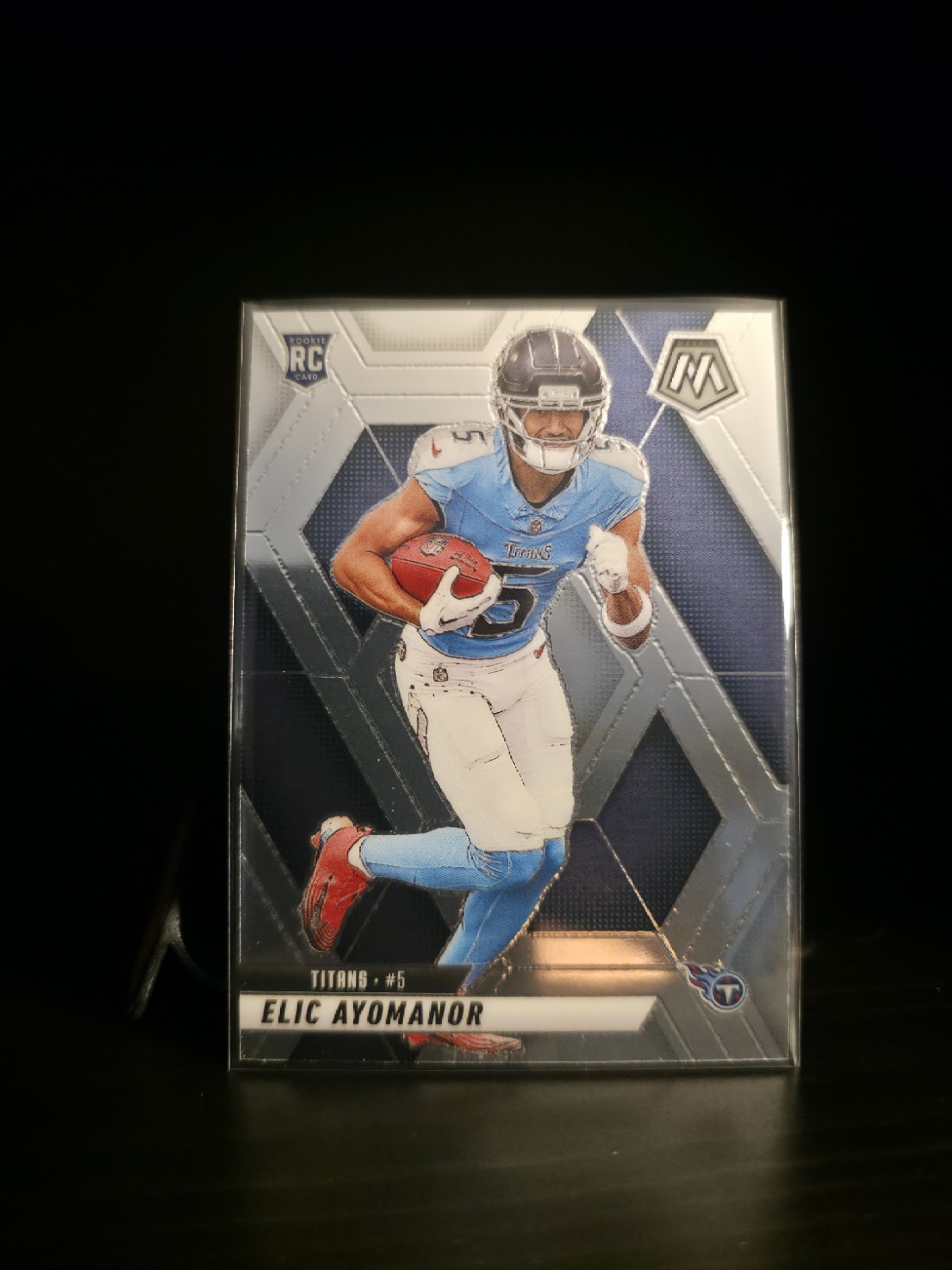 2025 Mosaic Elic Ayomanor Rookies RC Silver Prizm Rookie #333 Titans