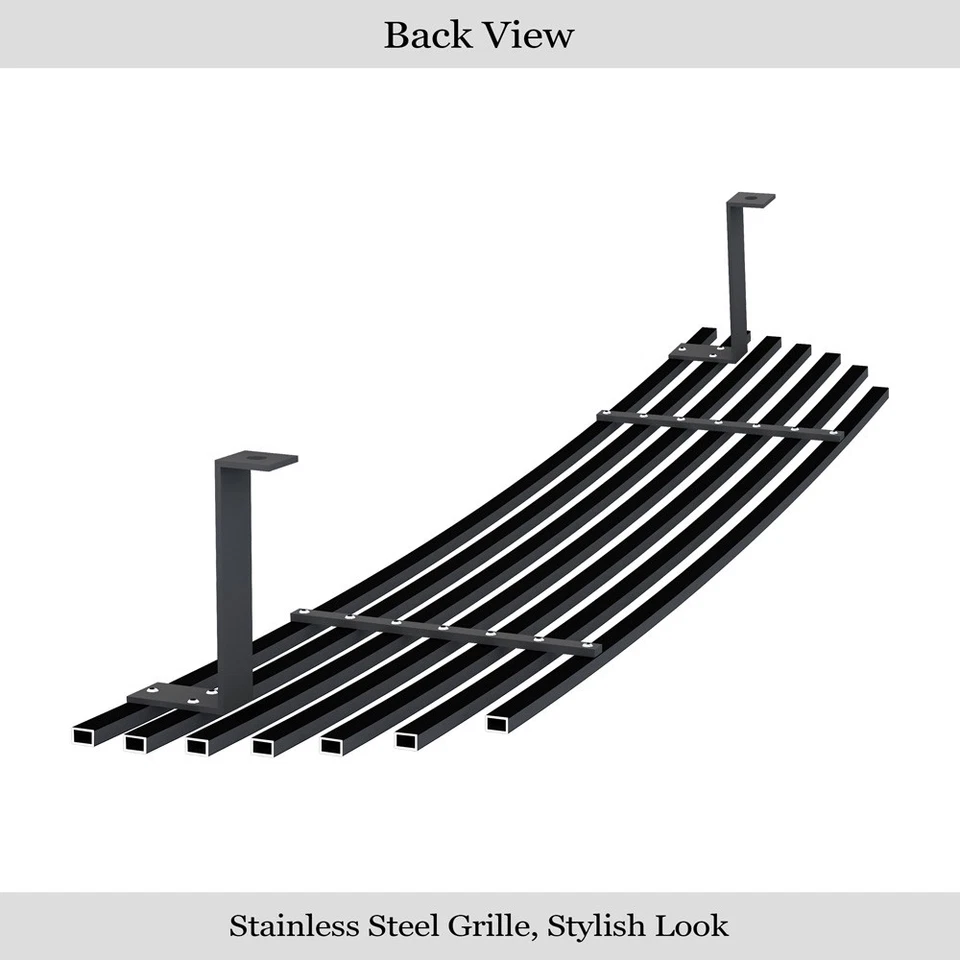 Compatível com 2001-2003 Ford Ranger 2WD para-choque preto grade de tarugo inserção - Imagem 3 de 4