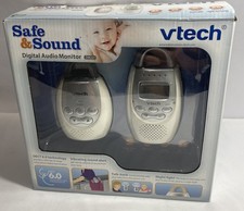 Digital Audio Baby Monitor Vtech Safe and Sound DM221 Vibrating Alert In Box