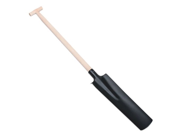 Drainagespaten 50 Cm Spaten Bauspaten Kabelspaten Kanalspaten Mit 100 Cm T-Griff-image