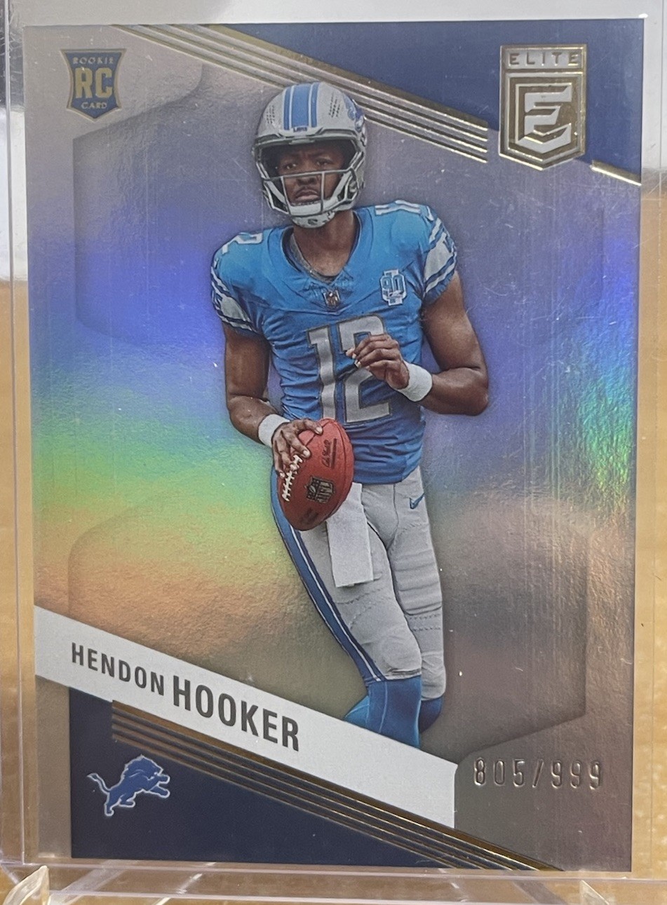 2023 Donruss Elite #142 Hendon Hooker RC /999 Detroit Lions