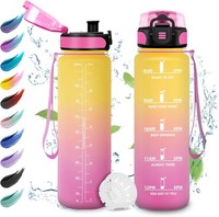 Sport Trinkflasche 1L, Auslaufsichere Wasserflasche Mit Filter, Trinkflasche