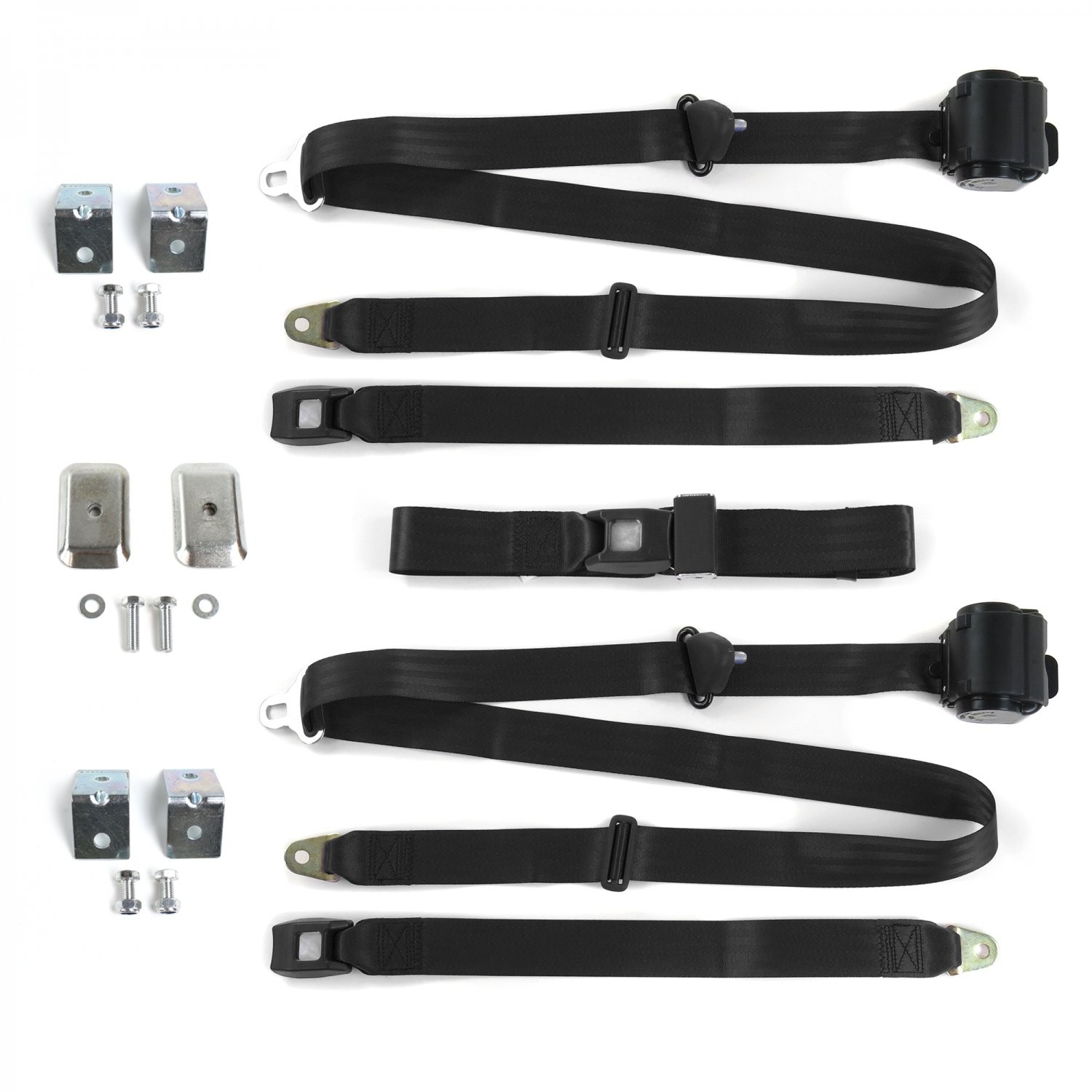Ford GT40 1964 - 1969 Standard 3pt BK Bench Seat Kit w/Brackets 3 Belts 