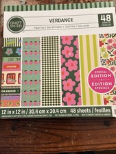 Craft Smith 12 x 12 Paper Pad Verdance 48 sheets Special Ed