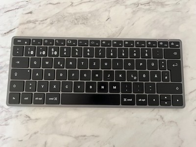 Satechi Slim X1 Bluetooth Tastatur   QWERTZ, Space Grau, Top Zustand, DE-Layout