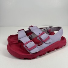 Birkenstock Mogami Kids Birko-Flor Girls US 3 Purple Fog/Pink Back-Strap Sandals