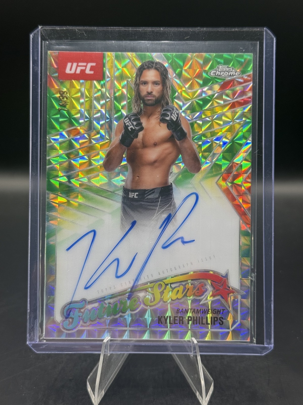 2025 Topps Chrome UFC - Future Stars Autographs Kyler Phillips #FSA-KP Green...