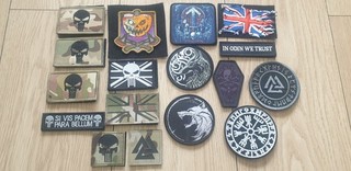 Morale Patch Bundle Military 5.11 UK Prepper Viking Punisher Hook Loop