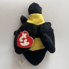 Ty Beanie Babies Bumble Black & Yellow Plush Stuffed Animal Retired Vintage 1995