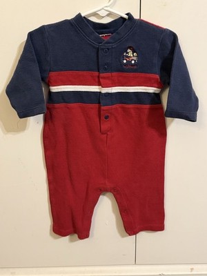Vintage Baby B'Gosh Fire Truck Snap Button Bodysuit