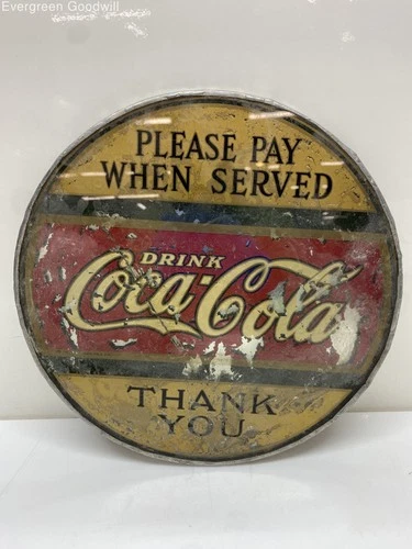 Vintage 1996 Coca-Cola Round Refrigerator Magnet