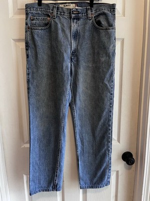 Levi 512 Men's 36/30 Slim Fit Jeans Classic Preppy Casual Red Tag Light Wash