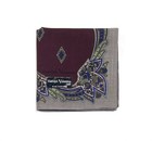 NWT Handkerchief Man Rudolph Valentino Red Paisley Classic Cotton Square 18”