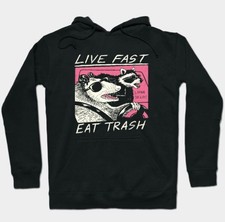 New Hoodie /Live Fast! Eat Trash!-Unisex Hoodie