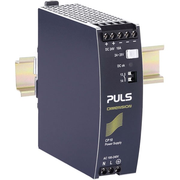 PULS DIN Rail Power Supply Single Phase 24VDC 10A 240W