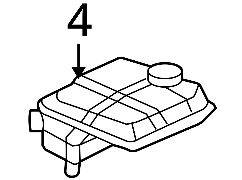 Бутылка расширительного бака перелива охлаждающей жидкости радиатора Ford Focus 2008-2011 годов выпуска EJRIW - Изображение 4 из 4