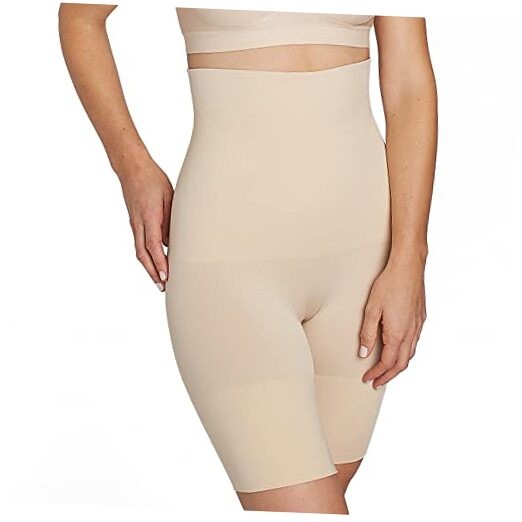Women's High Waisted Tummy Control Shapewear Shorts in X-Large Nude
