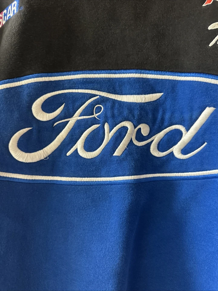 Sudadera vintage Racing Champions Apparel Ford NASCAR Taurus negra y azul XL Foto 3 de 4