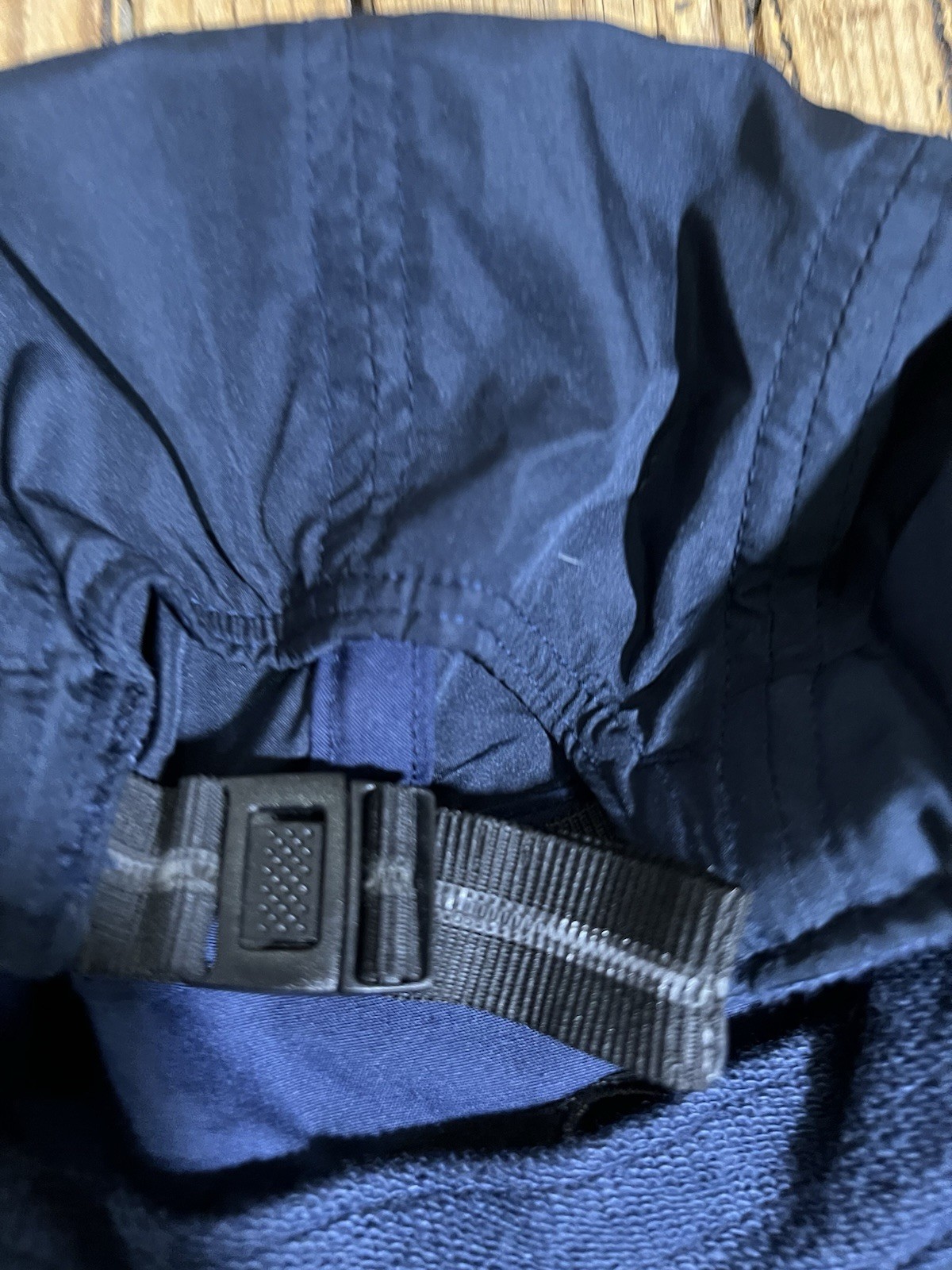 Asics 5 Panel Running Cap Navy Blue Nylon Unisex-New thumbnail 3