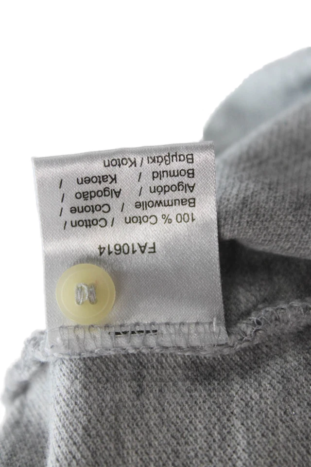 Polo básico gris manga corta cuello Lacoste para niños talla 12 Foto 4 de 4