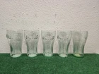 VTG Libbey Coca Cola Glasses Coke Brand Genuine Glass 16.75 oz Green 6” Set of 5