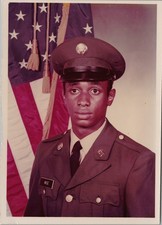 Vtg Snapshot Man in Military Uniform US Army Portrait Wise 1970s