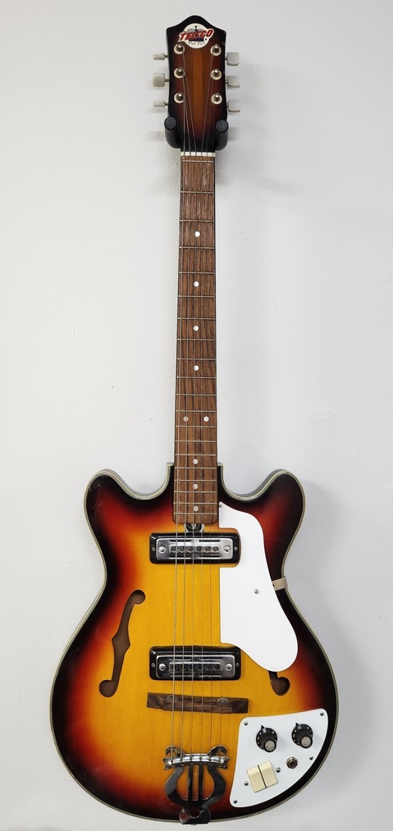 Vintage 1960's Teisco Del Rey EP-7 Semi-Hollow Electric Guitar