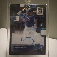 2022 Optic - Rated Rookie Signatures Curtis Terry #RRS-CT Blue /30 AU, RC)