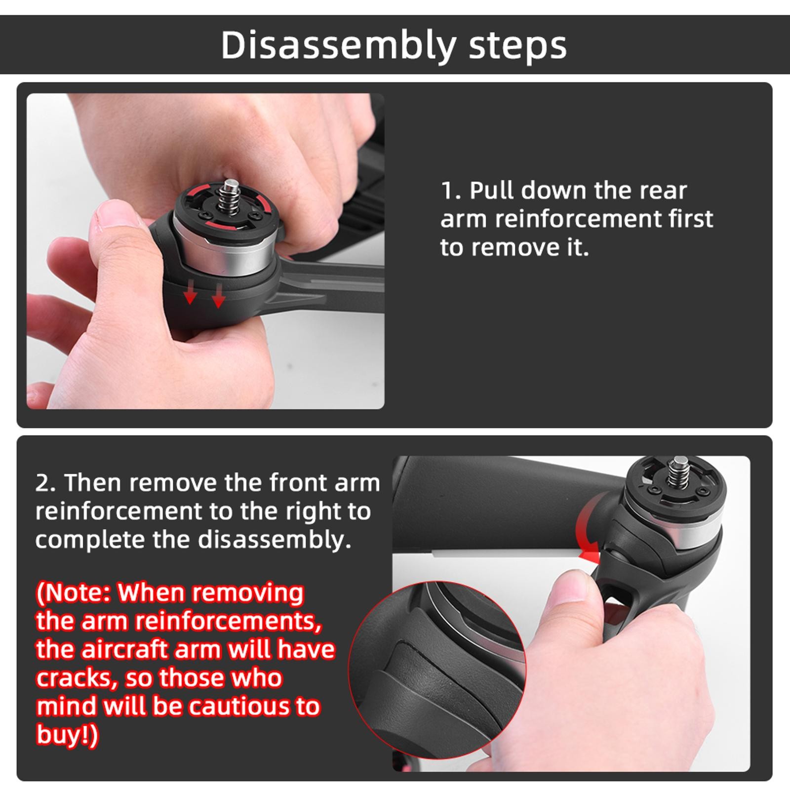 1Pair Arm Bracers Reinforcement Screwdriver Kit for DJI FPV Drone Accessories