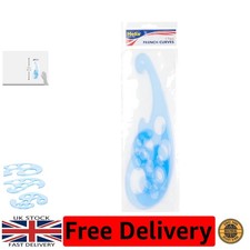 Lightweight Blue French Curves & Ellipse Templates - Perfect for Precision Art