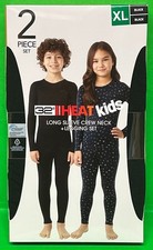 32 Degrees HEAT Kids XL 16/18 Long Sleeve Crew Neck  Legging Set BLACK 1307831