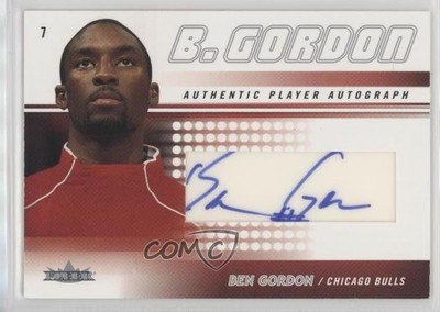 2004-05 Fleer Gradient Authentic Player Auto 117/150 Ben Gordon #FA-BG Auto 0c6
