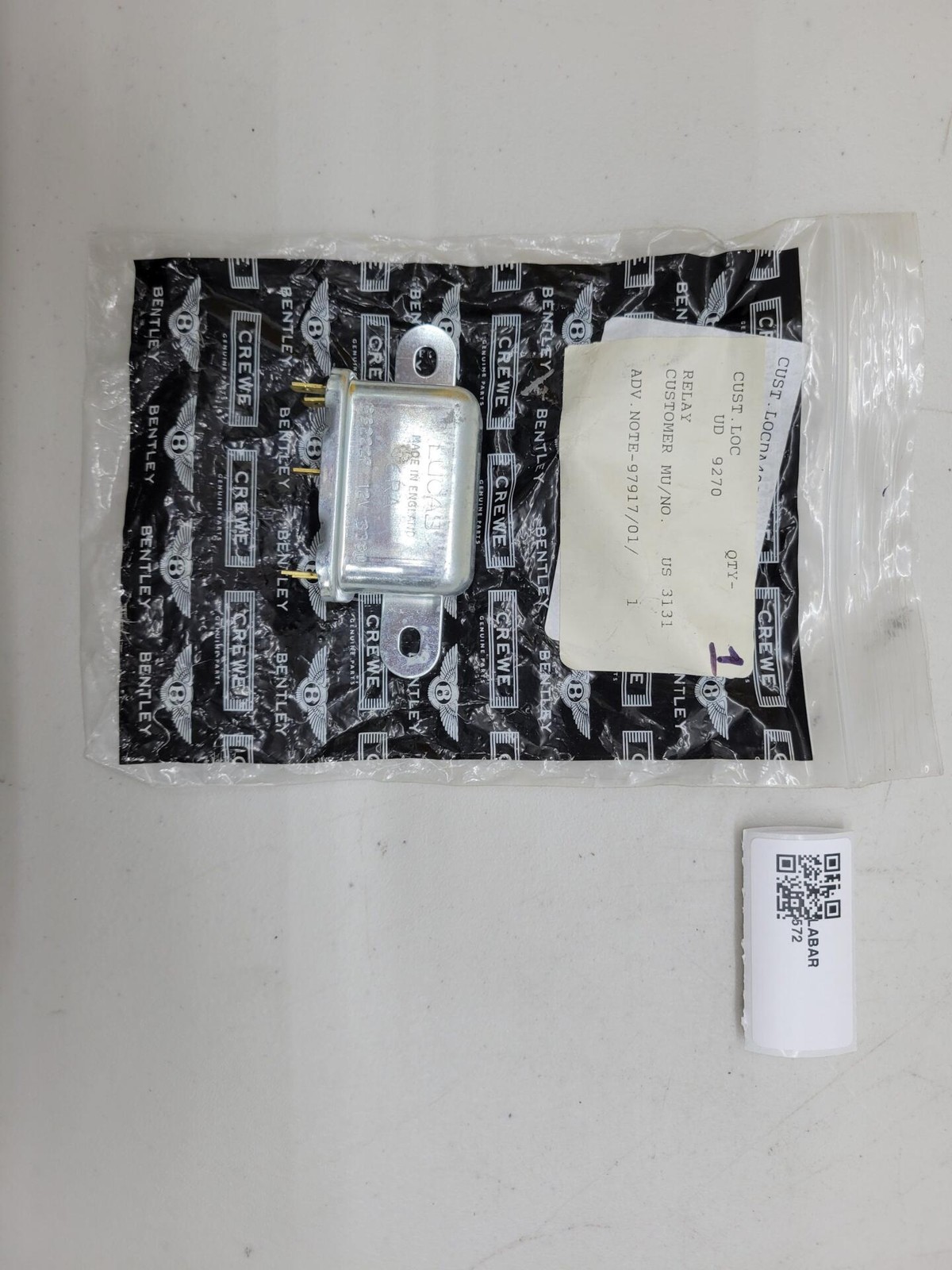 Rolls Royce / Bentley Relay UD9270
