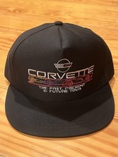 Vintage Vtg Corvette The Past Present & Future Tour SnapBack Hat Cap Made In USA