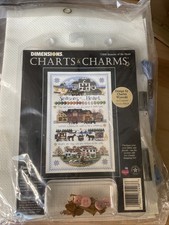 Dimensions Charts & Charms Charles Wysocki Seasons of the Heart Cross Stitch NIP