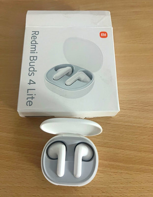 Xiaomi Redmi Buds 4 Lite True Wireless In-Ear Bluetooth Weiß Ladecase Doppel