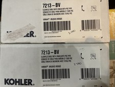 Kohler K-7213-BV Clearflo Cable Bath Drain - Vibrant Brushed Bronze New Open Box