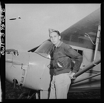 Frederick Maryland Walter Spangenberg 1940s Student by Airplane Pilot Crown