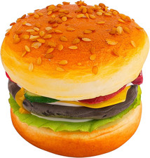 , Artificial Hamburger Cheeseburger Realistic Fake Food for Display Home Kitchen