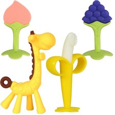Baby Teething Toys 3-6 Months, Baby Chew Teether Freezer BPA Free, Babies Tee...